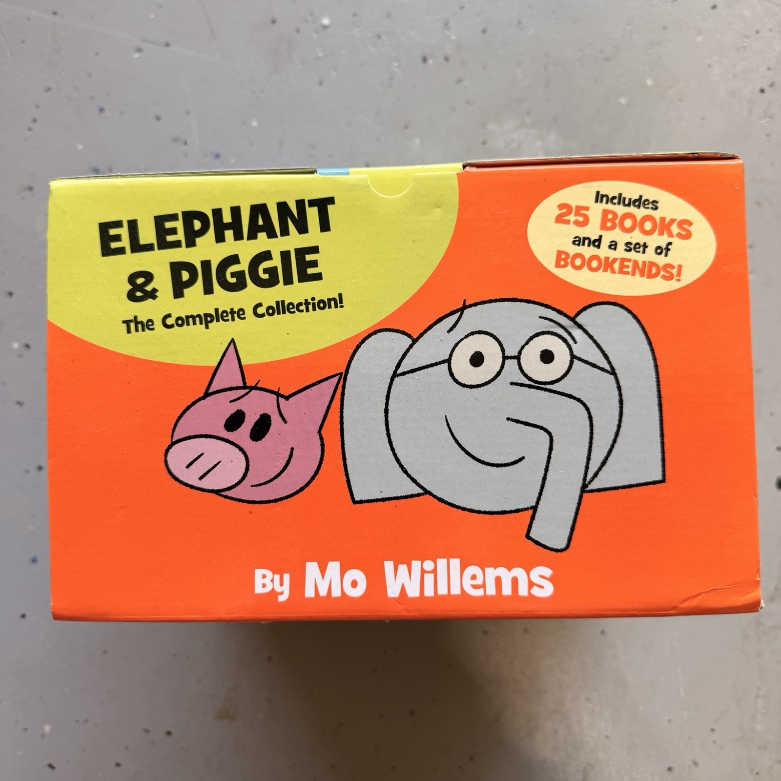 Mo Willems Elephant & Piggie Complete 25 Hardcover Books Set with Bookends
